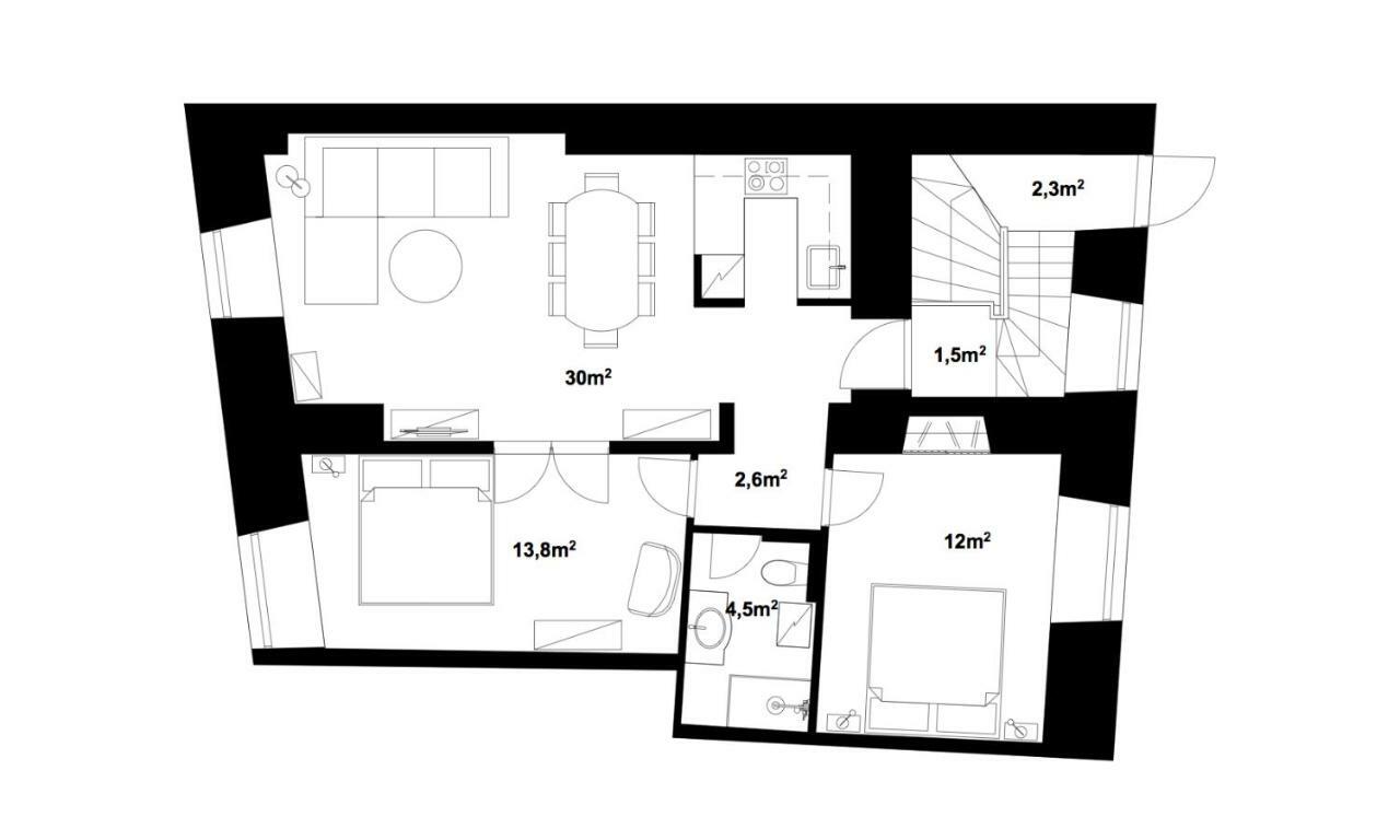 Tallinnhousing Knights And Nobility -3 Bdr Home Bagian luar foto